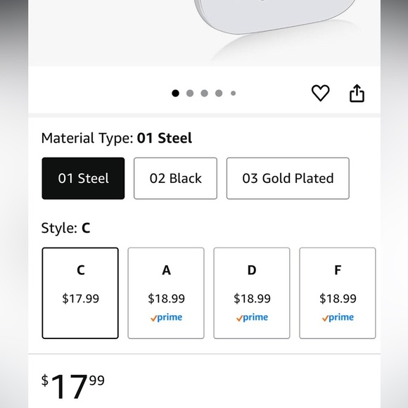 BNIB Stainless Steel Letter C Pendant with Necklace For Men Women Bandmax - Picture 4 of 4